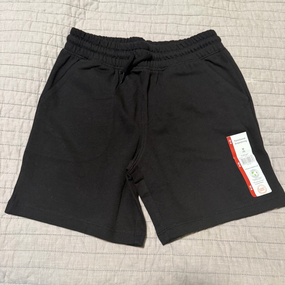 NWT wonder nation Black Knit Drawstring Shorts